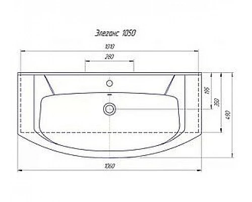 Приобрести Лаванда -105 Тумба прямая белая в магазине сантехники Santeh-Crystal.ru