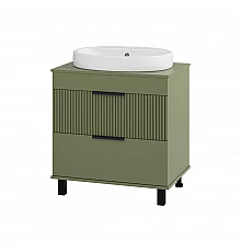 ENFIDA - 70 Тумба напольная 2 ящ. зеленая мат. эмаль (Энфида)