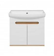 Сканди - 60 тумба подвесная 2 дв. бел./графит