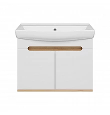 Сканди - 70 тумба подвесная 2 дв. бел./графит