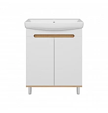 Сканди - 70 тумба напольная 2 дв бел./графит