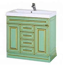 Vena - 90 Тумба с 3 ящ.салатовая патина