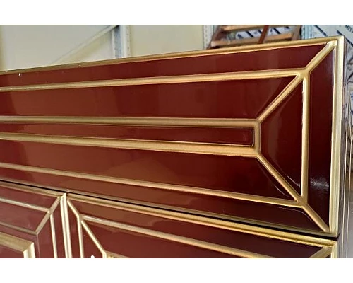 Купить Vena -120 Тумба прямая бордо патина в магазине сантехники Santeh-Crystal.ru