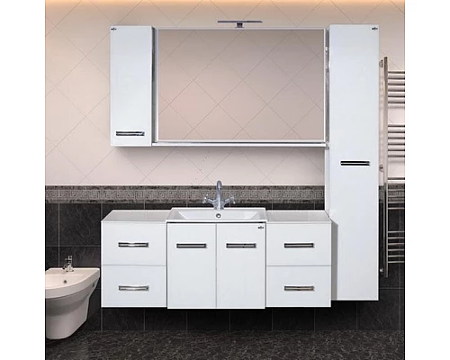 Купить Атланта - 38 тумба подвесная  2ящ. BL - 01G белый жасмин в магазине сантехники Santeh-Crystal.ru