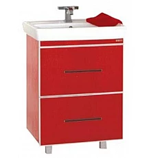 Гранд LUXE - 60 Тумба с 2 ящ. красная кожа CROCO