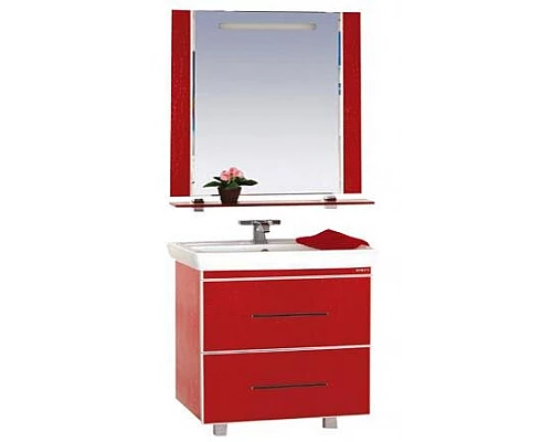 Приобрести Гранд LUXE - 60 Тумба с 2 ящ. красная кожа CROCO в магазине сантехники Santeh-Crystal.ru