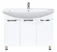 Лаванда -105 Тумба прямая белая