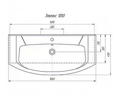 Приобрести Лаванда -105 Тумба прямая белая в магазине сантехники Santeh-Crystal.ru