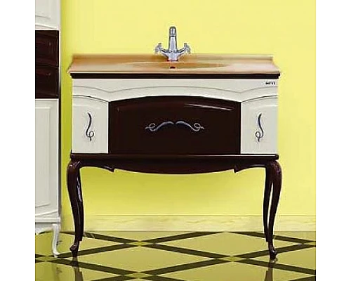 Приобрести Флоренция - 100 Тумба бежево-коричневый в магазине сантехники Santeh-Crystal.ru