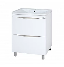 Атлантик -100 Тумба напольная  с 2 ящ. закруг. края / раковина