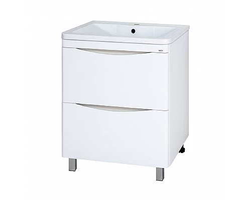 Заказать Атлантик -100 Тумба напольная  с 2 ящ. закруг. края / раковина в магазине сантехники Santeh-Crystal.ru