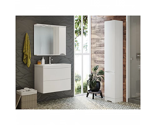 Купить Атлантик - 60 Тумба подвесная с 2 ящ. закруг. края / раковина в магазине сантехники Santeh-Crystal.ru