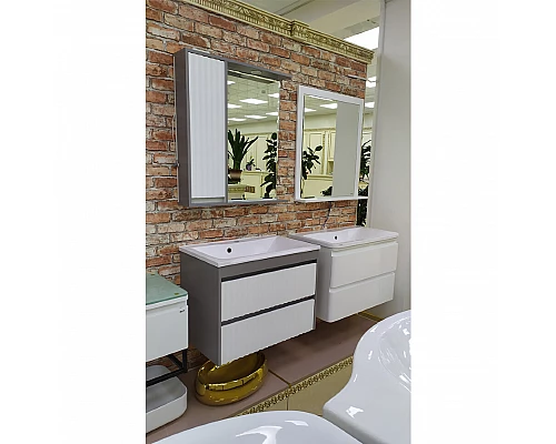 Приобрести BALATON - 65 Тумба подвесная с 2 ящ., комбинированный / раковина в магазине сантехники Santeh-Crystal.ru