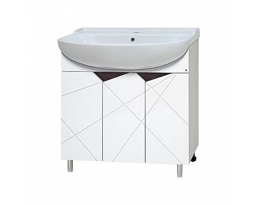 Приобрести Грани - 80 Тумба напольная прямая / раковина в магазине сантехники Santeh-Crystal.ru