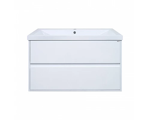 Приобрести Алиса - 90 тумба 2 ящ. подвесная белая эмаль / раковина в магазине сантехники Santeh-Crystal.ru