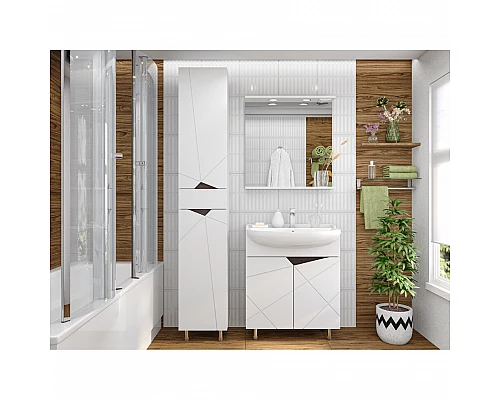 Купить Грани - 70 Тумба напольная прямая / раковина в магазине сантехники Santeh-Crystal.ru