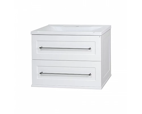 Заказать Марта - 60 Тумба подвесная 2 ящ. белая эмаль (глянец) / раковина в магазине сантехники Santeh-Crystal.ru