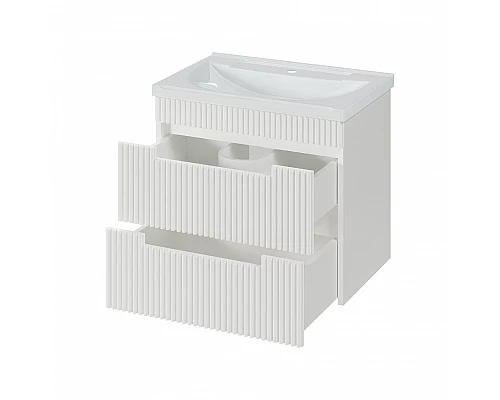 Купить ARIANA - 60 Тумба подвесная с 2 ящ. белая (эмаль) / раковина в магазине сантехники Santeh-Crystal.ru