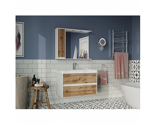 Купить Адриана - 90 Тумба подвесная с 2 ящ. / раковина в магазине сантехники Santeh-Crystal.ru