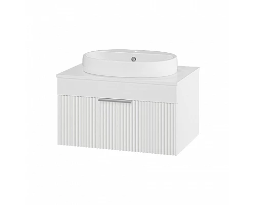 Заказать ENFIDA - 70 Тумба подвесная белая мат. эмаль 1 ящ. / раковина в магазине сантехники Santeh-Crystal.ru