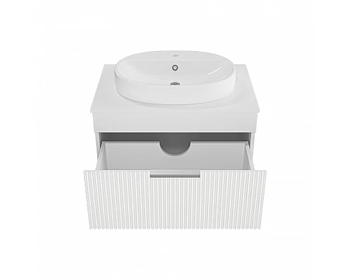 Заказать ENFIDA - 70 Тумба подвесная белая мат. эмаль 1 ящ. / раковина в магазине сантехники Santeh-Crystal.ru