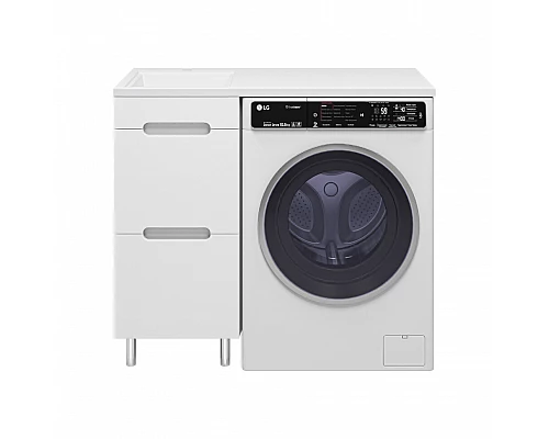 Заказать Байкал - 40 Тумба под стиральную машину 2 ящ .ПВХ / раковина левая в магазине сантехники Santeh-Crystal.ru