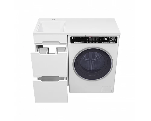 Заказать Байкал - 40 Тумба под стиральную машину 2 ящ .ПВХ / раковина левая в магазине сантехники Santeh-Crystal.ru