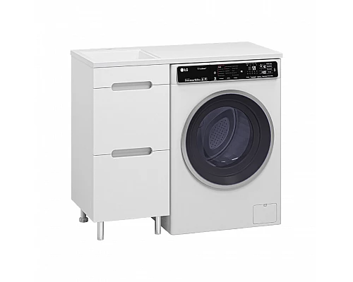 Заказать Байкал - 40 Тумба под стиральную машину 2 ящ .ПВХ / раковина левая в магазине сантехники Santeh-Crystal.ru