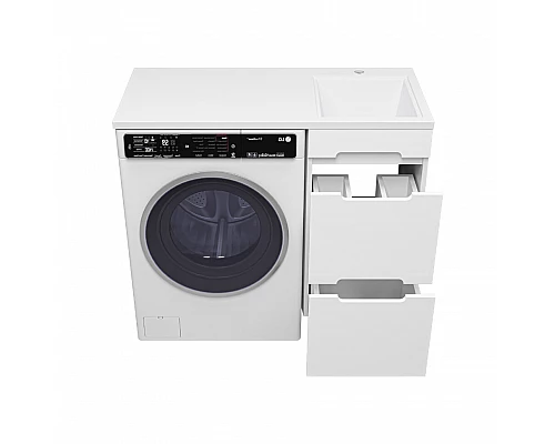 Приобрести Байкал - 40 Тумба под стиральную машину 2 ящ .ПВХ / раковина правая в магазине сантехники Santeh-Crystal.ru