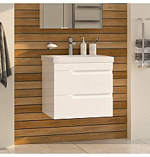 Софт - 60 Тумба подвесная с 2 ящ.эмаль / раковина