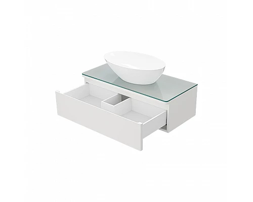 Заказать Скай - 90 Тумба с 1-им ящ. подвесная / столешница/ раковина в магазине сантехники Santeh-Crystal.ru