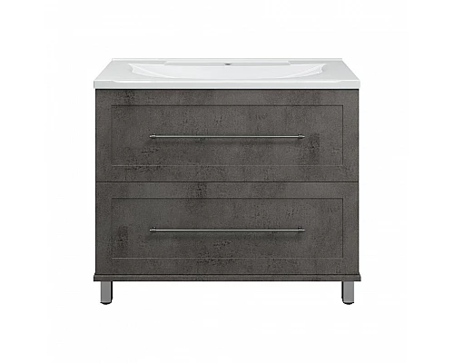 Купить Марта -100 Тумба напольная темный бетон / раковина в магазине сантехники Santeh-Crystal.ru