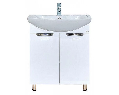 Заказать Лаванда - 70 Тумба прямая белая / раковина в магазине сантехники Santeh-Crystal.ru