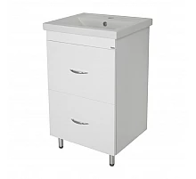 Фостер - 50 Тумба напольная с 2 ящ. белая / раковина