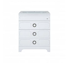 Лейла - 60 Тумба с 3 ящ. белая / раковина