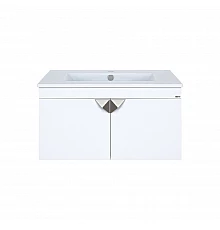 Сахара - 75 Тумба прямая подвесная белая / раковина