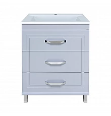 Терра - 70 Тумба с 3 ящ. серая / раковина