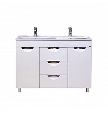 София -120 Тумба с 3  ящ. белая эмаль / раковина