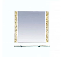 Морена - 90 Зеркало с полкой золотая мозайка