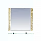 Купить Морена - 90 Зеркало с полкой золотая мозайка в магазине сантехники Santeh-Crystal.ru