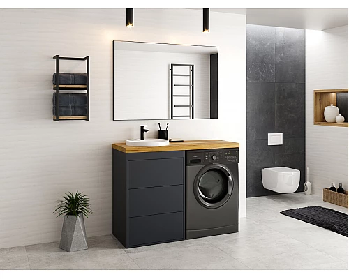 Купить MARS - 90 Зеркало в черном матовом профиле в магазине сантехники Santeh-Crystal.ru