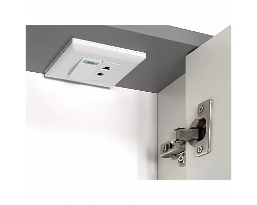 Приобрести BALATON - 65 Зеркало-шкаф правый, комбинированный в магазине сантехники Santeh-Crystal.ru