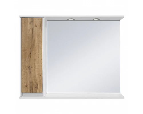 Приобрести Адриана - 90 Зеркало-шкаф с полочкой левое в магазине сантехники Santeh-Crystal.ru