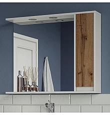 Адриана - 90 Зеркало-шкаф с полочкой правое