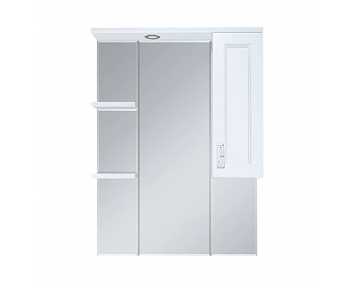 Купить Дива - 75 Зеркало-шкаф со светом правое в магазине сантехники Santeh-Crystal.ru