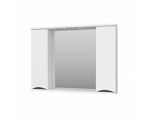 Заказать Атлантик -100 Зеркало с 2 шкаф. белый в магазине сантехники Santeh-Crystal.ru