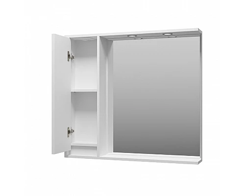 Приобрести BALATON - 90 Зеркало-шкаф левый, белый в магазине сантехники Santeh-Crystal.ru