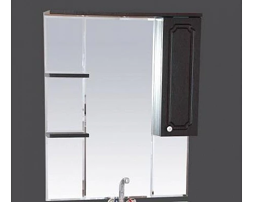 Купить Александра - 75 Зеркало-шкаф прав. (свет) ВЕНГЕ в магазине сантехники Santeh-Crystal.ru