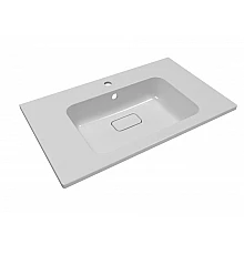 Раковина для ванной полувстраиваемая Uperwood Lagoon (80 см, прямоугольная, белая)