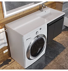 Раковина над стиральной машиной Uperwood Magenta (110 см, правая)